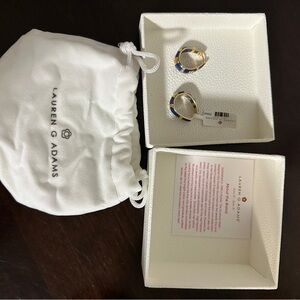 NWT- Blue and Gold Lauren G Adams Earrings